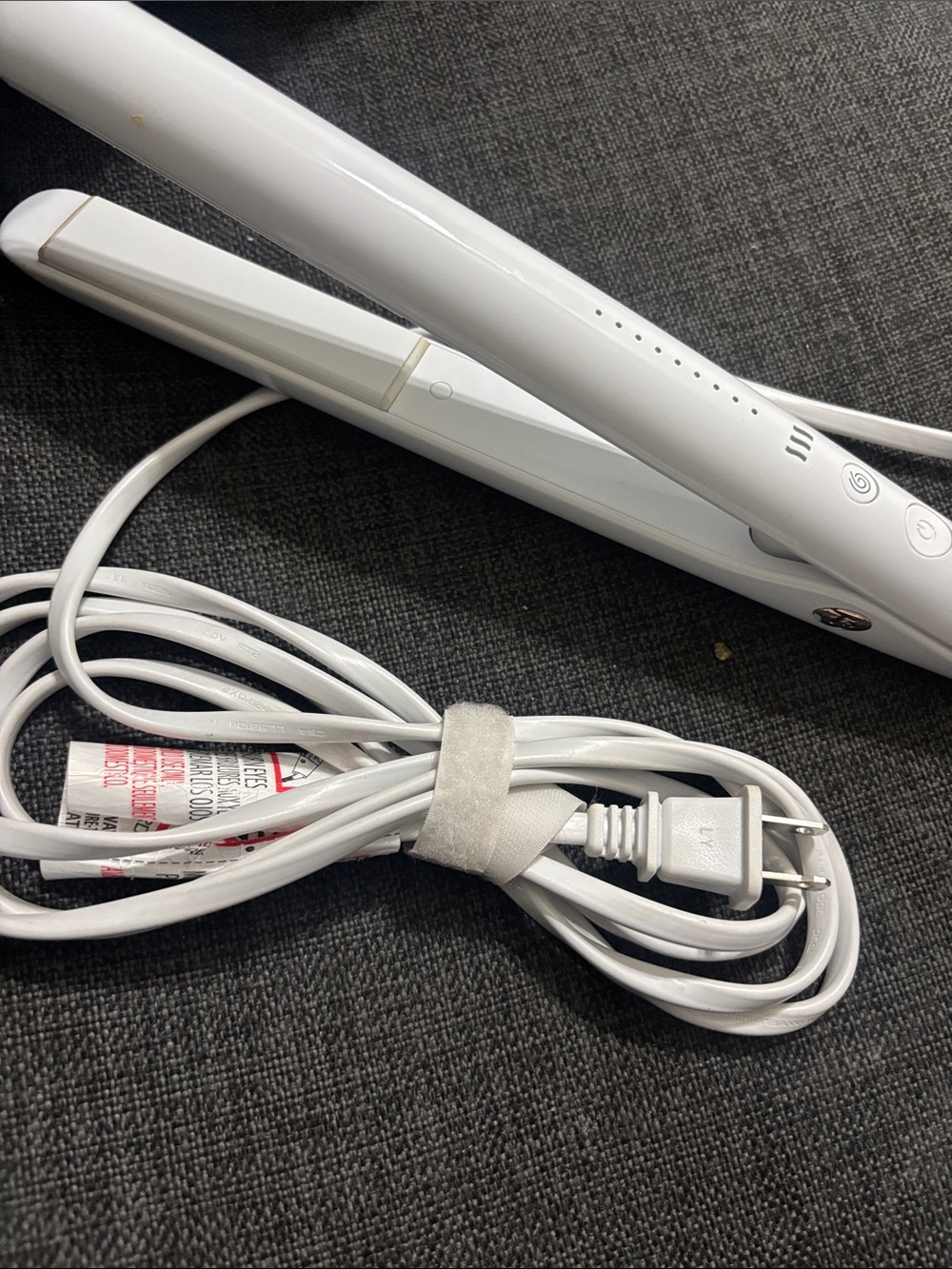 T3 White Ceramic Hair Straightener Flat Iron with Power Cord